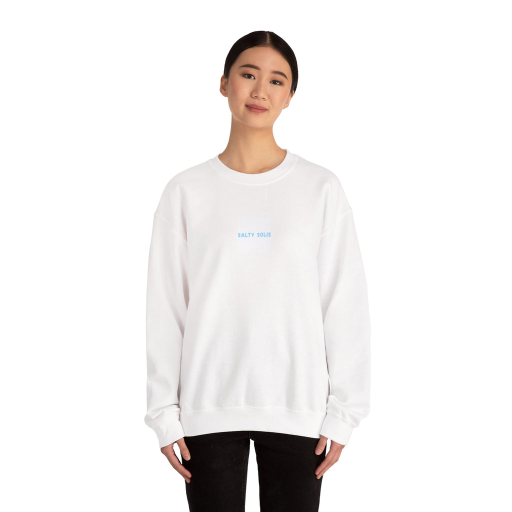 Salty Crewneck Sweatshirt - Coastal Graphic Pullover