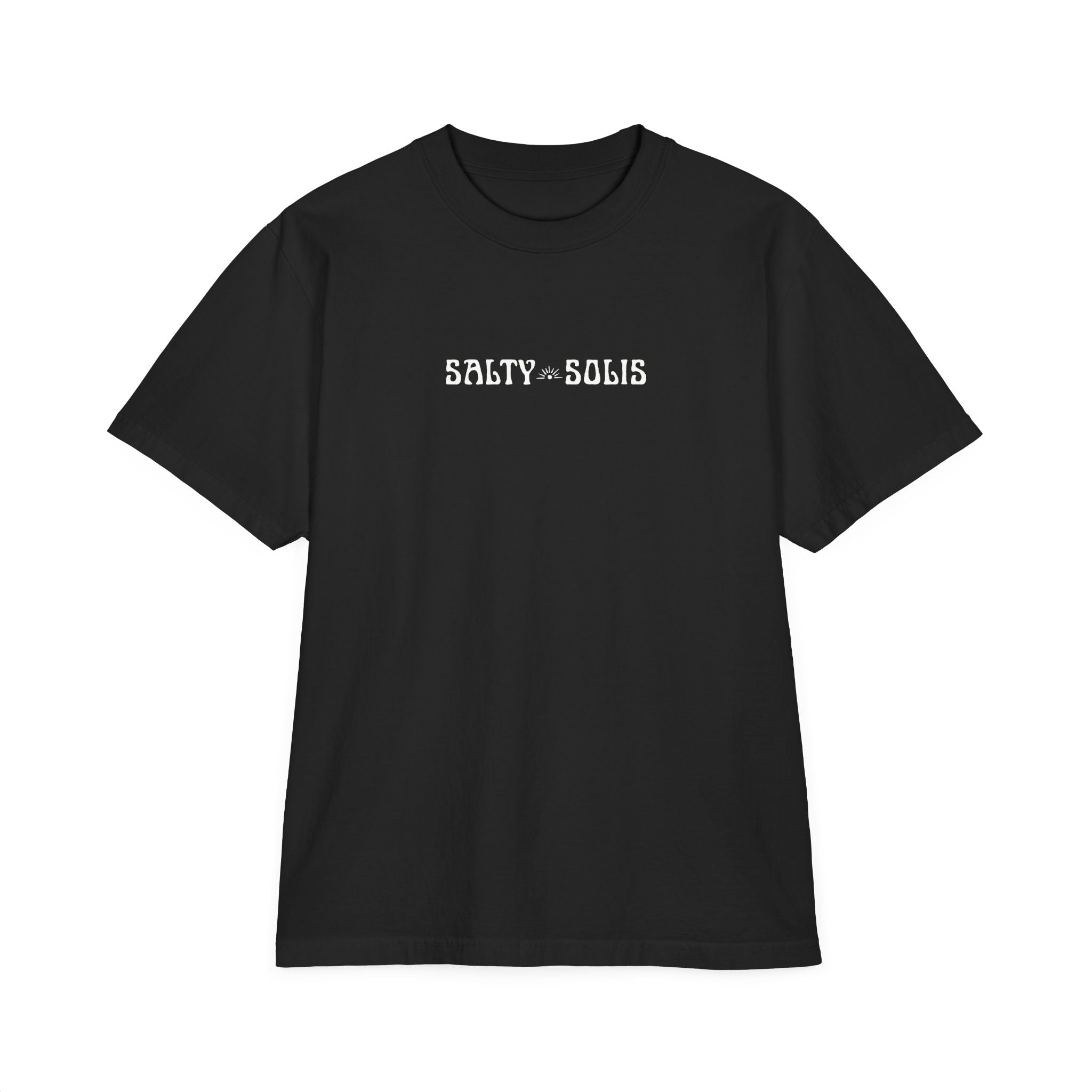 Salty Solis Graphic T-Shirt - Retro Repeat White Logo Tee