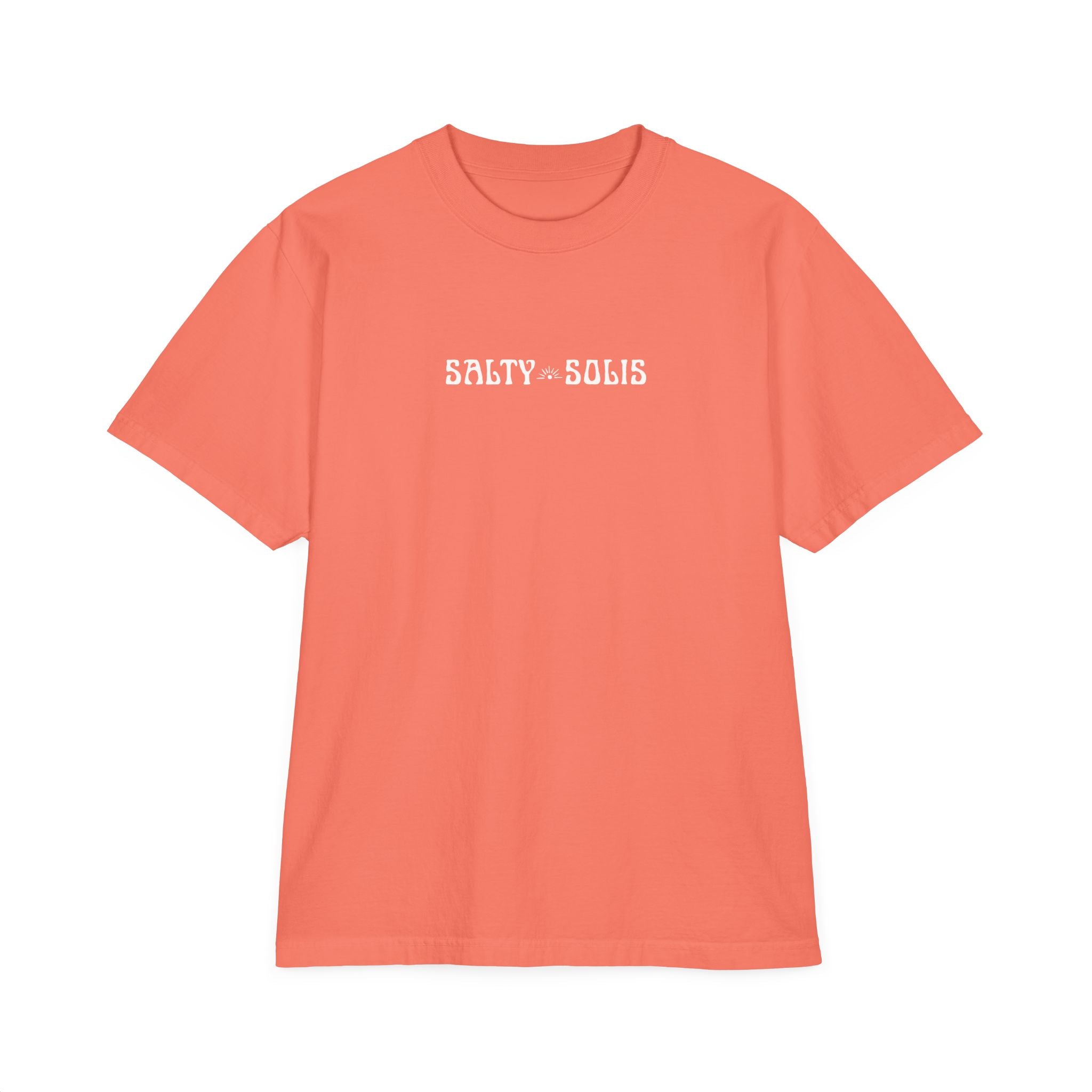 Salty Solis Graphic T-Shirt - Retro Repeat White Logo Tee