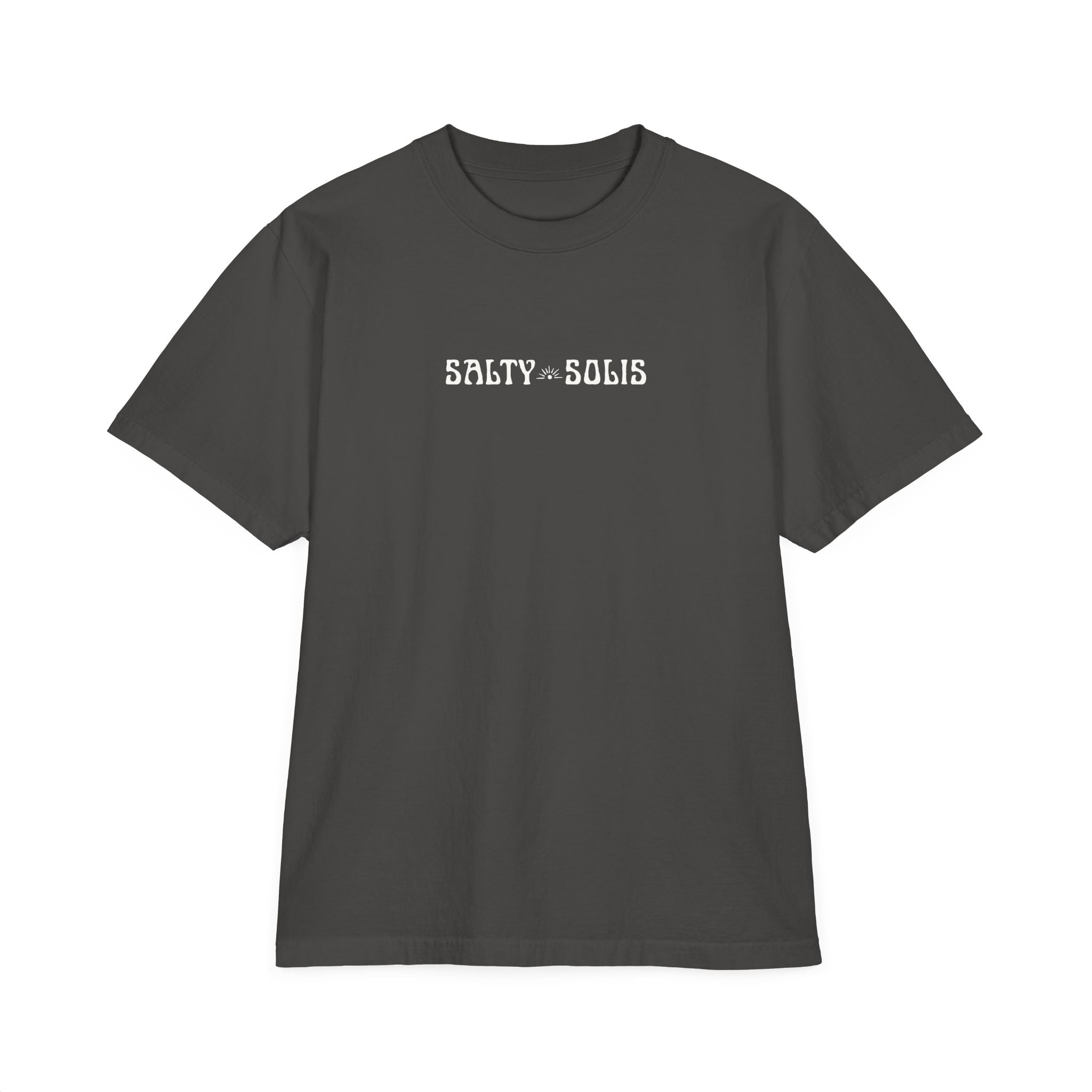 Salty Solis Graphic T-Shirt - Retro Repeat White Logo Tee