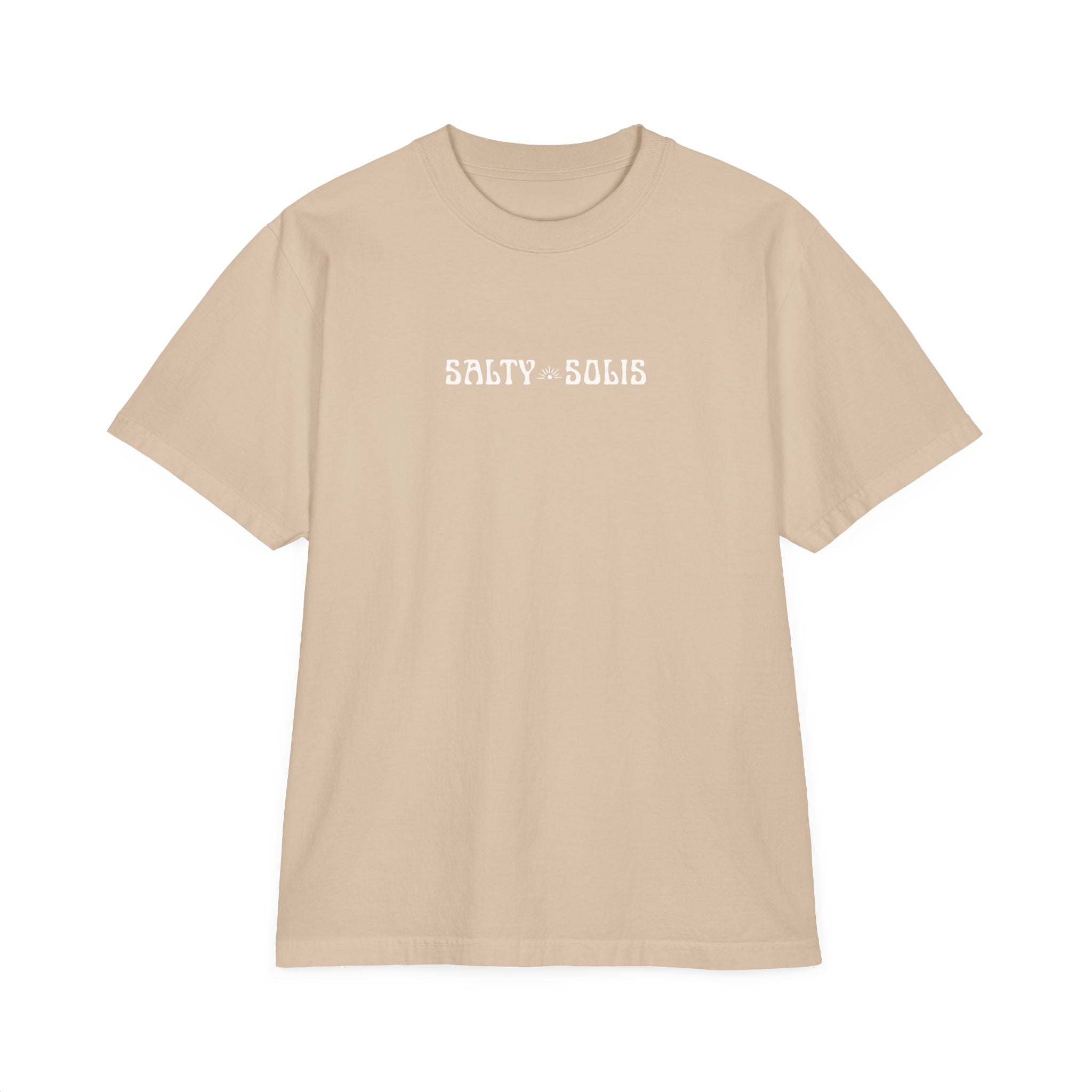 Salty Solis Graphic T-Shirt - Retro Repeat White Logo Tee
